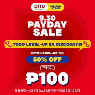 DITO Level-Up Pack 199 16GB | Shopee Philippines