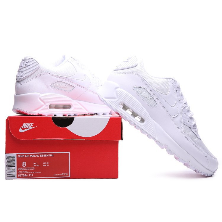 Details about Nike Air Max 90 Essential Mens 537384 111 Triple White Running Shoes Size 12 Details about Nike Air Max 90 Essential Mens 537384 111 Triple White Running Shoes Size 12