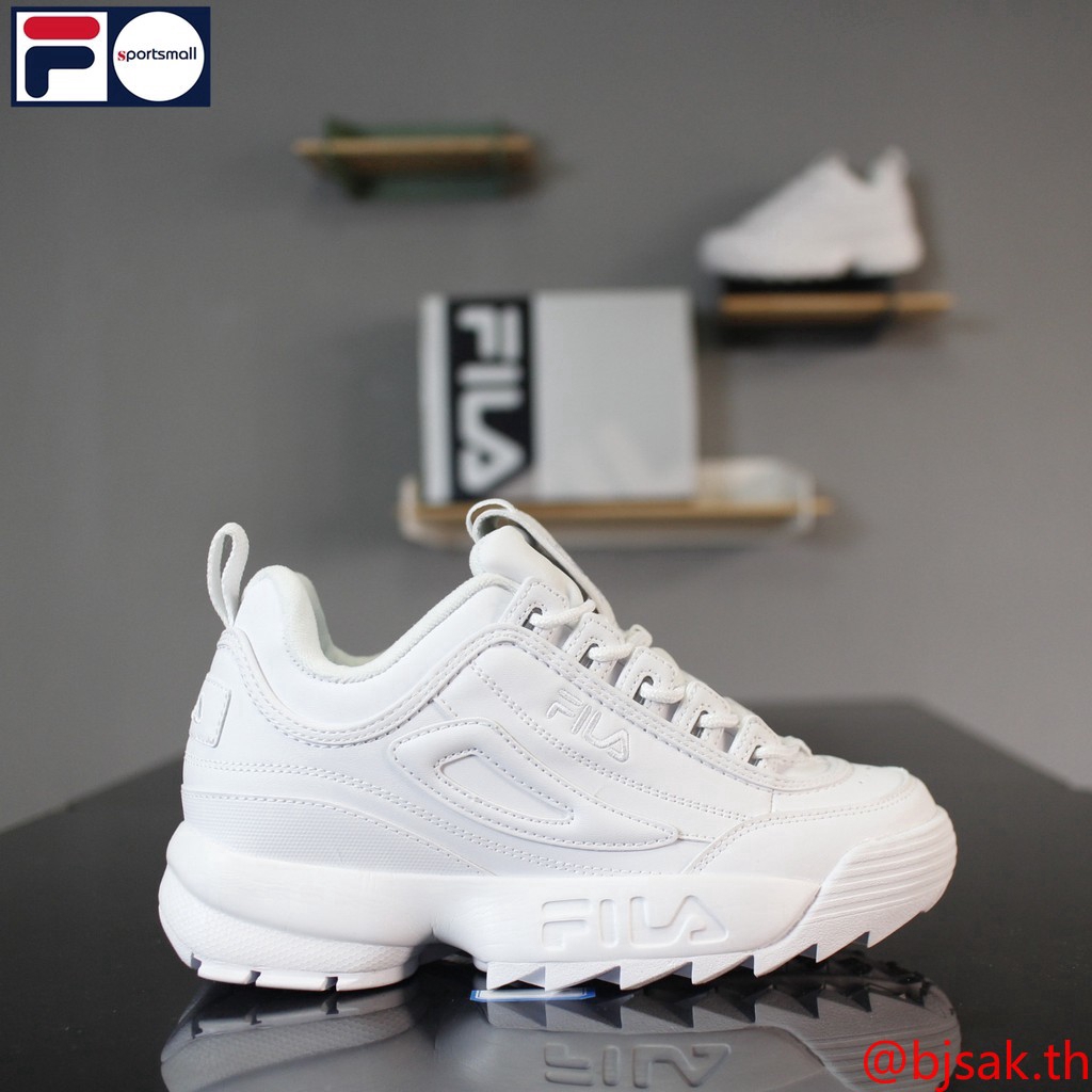 fila disruptor pure white