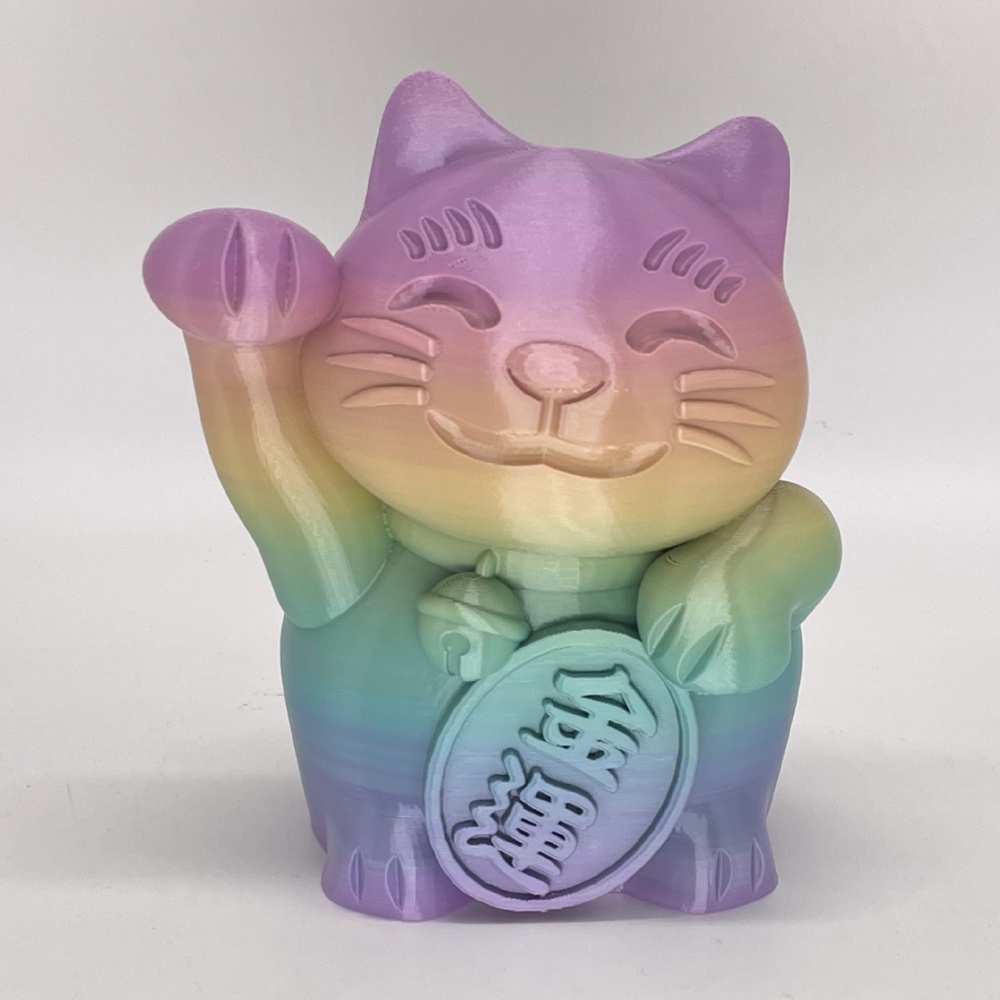 Hdt2022 2 Rolls Rainbow PLA 3D Printing Filament 1.75mm 1 Roll For Children Creative Model Materia