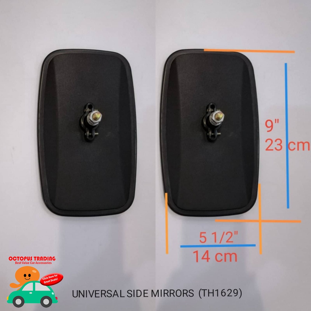 UNIVERSAL SIDE MIRRORS (SM1176) Bolt type PAIR of 2 used for Canter