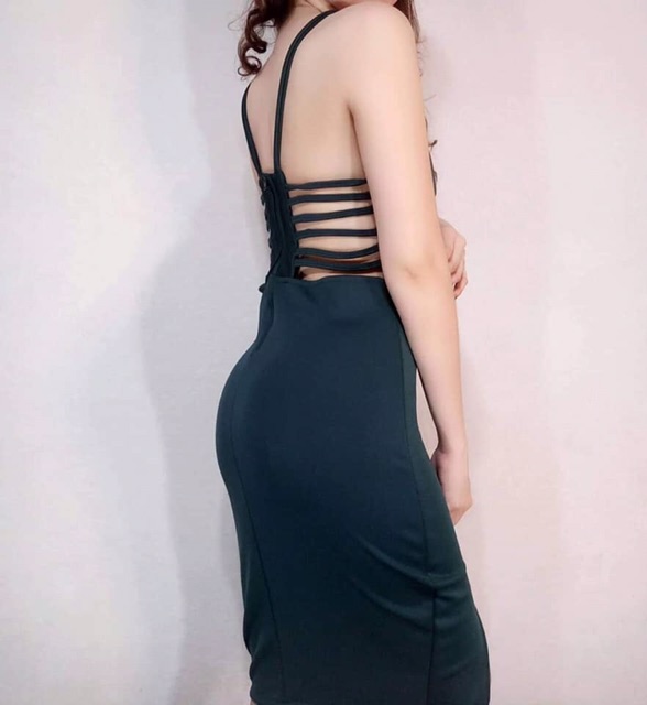 blue night out dress