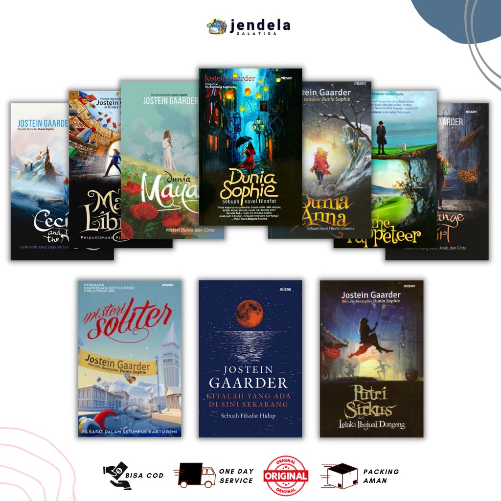 Jostein GAARDER Sophie's World, Maya's World, Anna's World, The Magic Library, Cecilia And The Angel, We Are Here Now