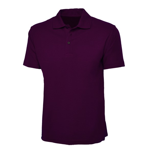 violet polo shirt