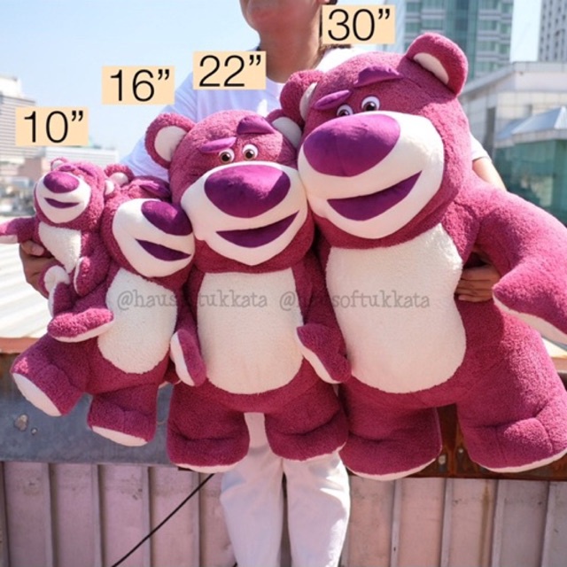 Lotso Plush Lotso Stuffed Chain 10/16/22/30 Inch Lotso Bear Lotso Teddy