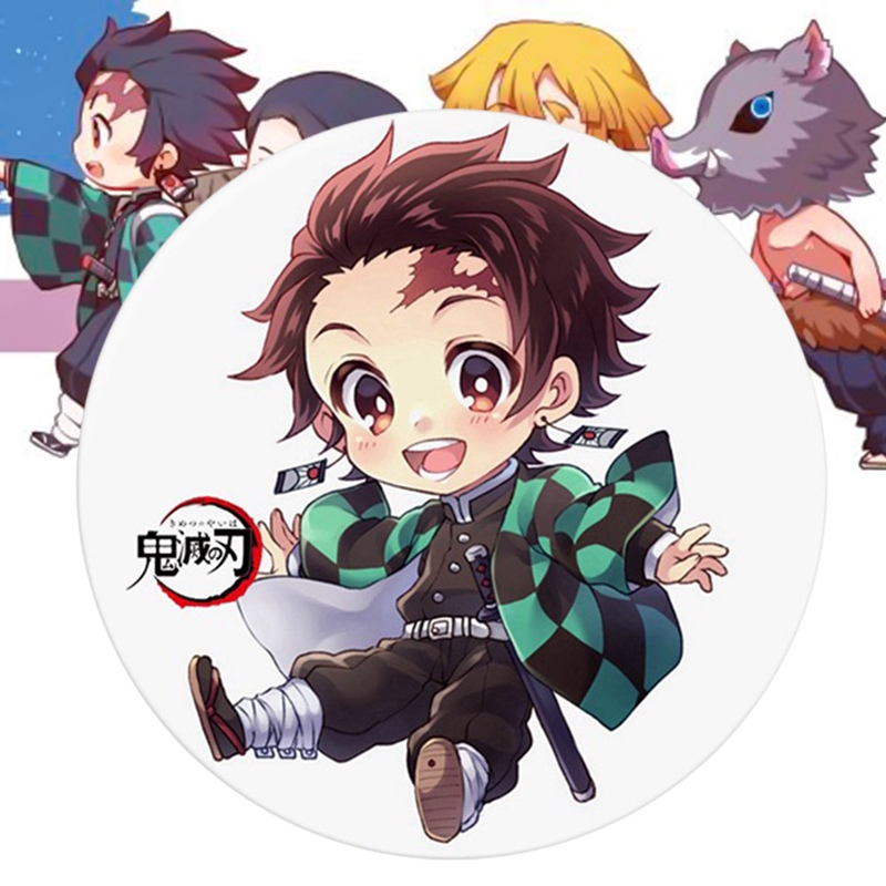 Anime Demon Slayer Tinplate Badge Cute Anime Characters Badge Pin Button Brooch Shopee Philippines