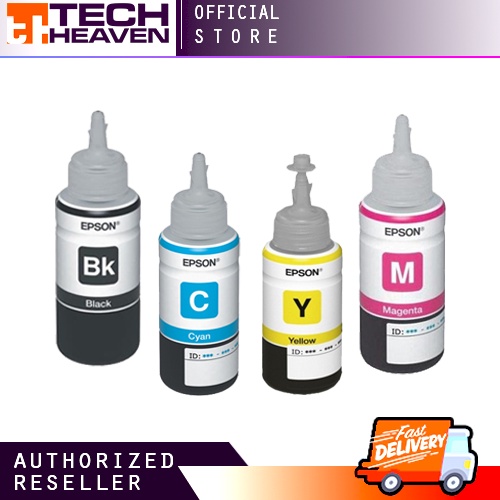 Set Of 4 Colours Genuine Epson Ink Bottle For Ecotankits Ink Series 70ml Shopee Philippines 4715