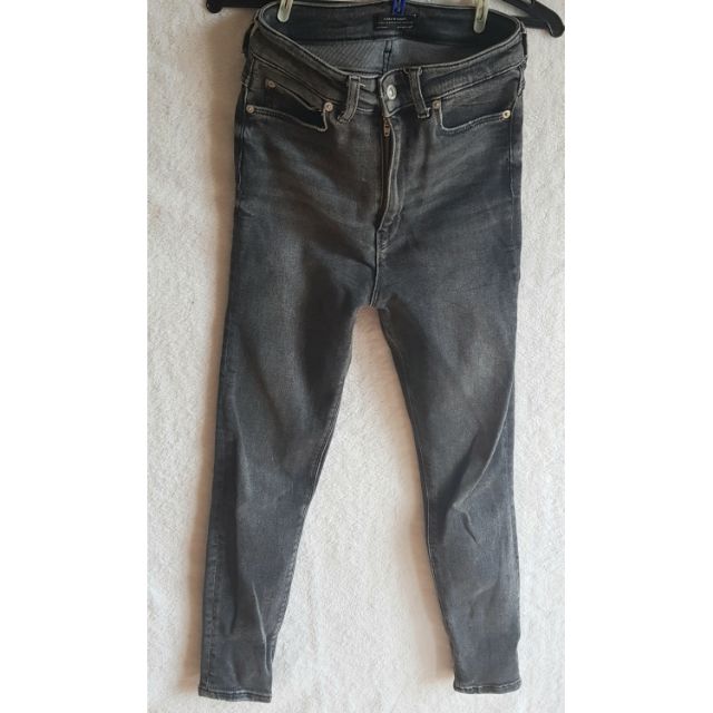 ladies black denim jeans