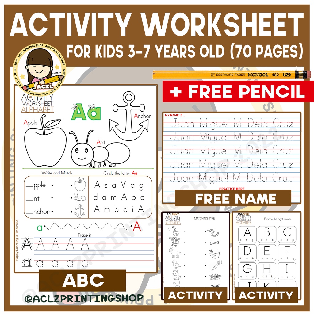 activity-worksheet-for-kids-with-free-pencil-3-years-old-and-above