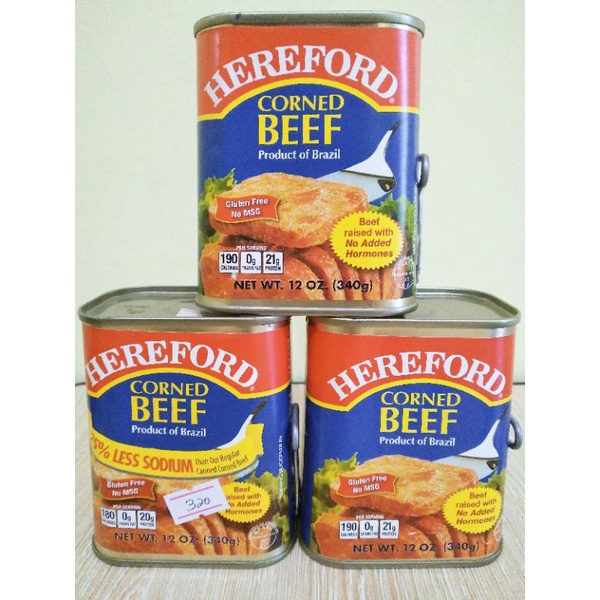 Hereford CornedBeef Gluten Free No MSG 340g Shopee Philippines