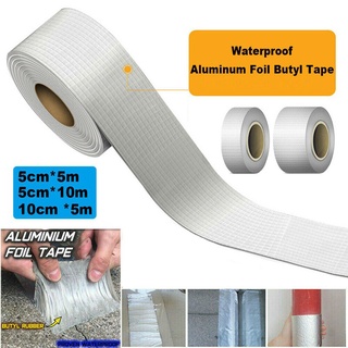 2Pcs Super Strong Waterproof Tape Butyl Seal Rubber Aluminum Foil Tape 50mm x 5M Top #5