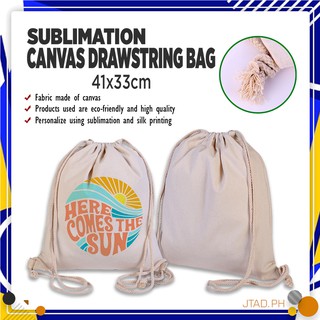 Sublimation Drawstring Canvas Bag (Unisex)