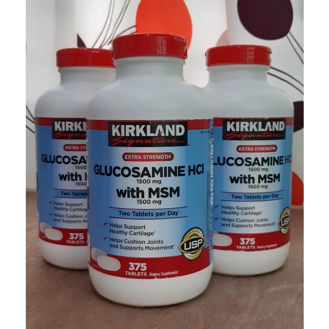 Kirkland Glucosamine HCI with MSM 1500mg /375 tablets Shopee Philippines