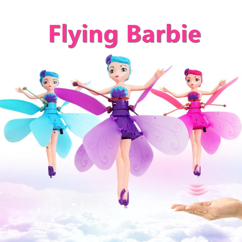 Flying Barbie Drone fairy RC fairy Helicopter for Kids Remote Control ...