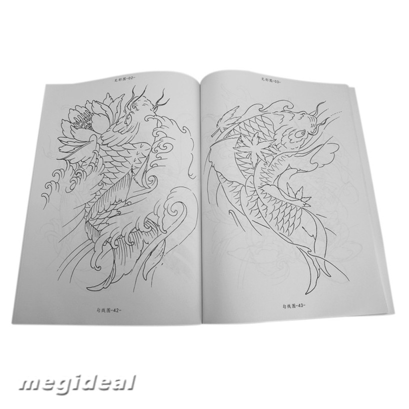 80 Pages Colorful Traditional Picture Tattoo Body Art Design Reference Book  | Shopee Philippines