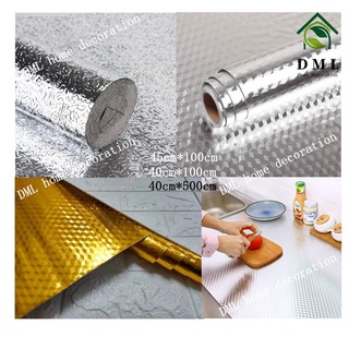 Special offer aluminum foil wallpaper kitchen self-adhesive waterproof and oil-proof stove sticker