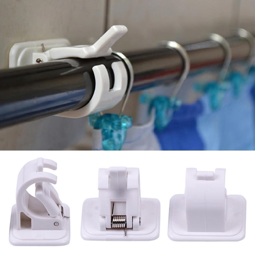 2pcs Curtain Rod Shelf Bracket Nail Free Adjustable Holders Self Adhesive Wall Hooks Magic Wall Rod Bracket Holders Wall Curtain Hanging Rod Rack Shopee Philippines