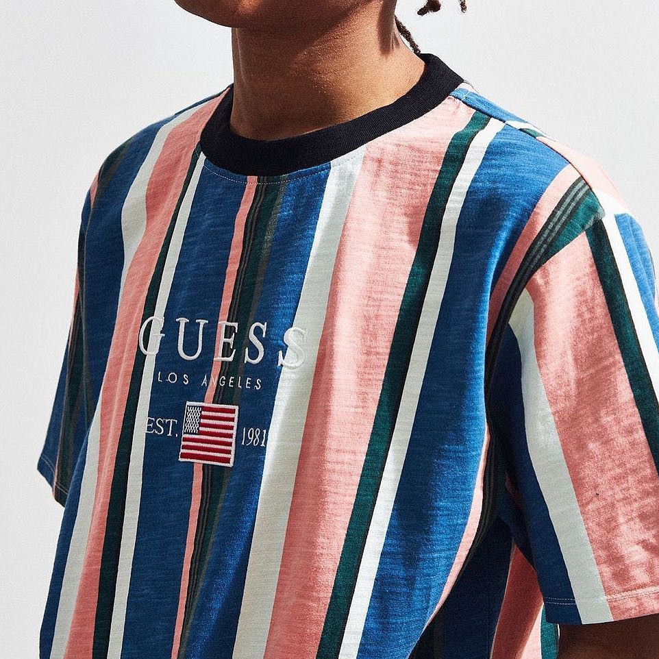 david sayer stripe tee guess