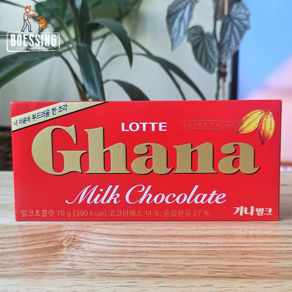 Lotte Ghana Milk Chocolate 70g Shopee Philippines