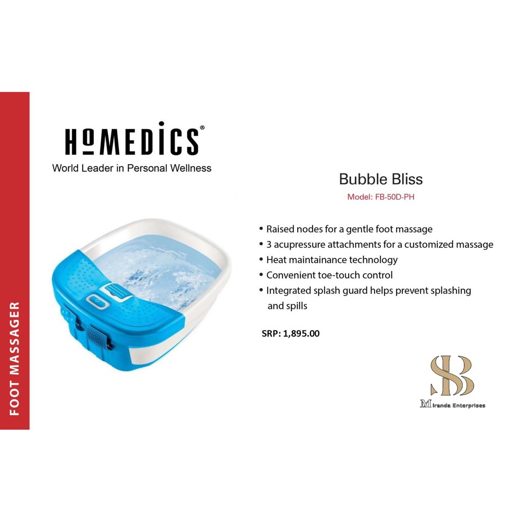 Homedics Bubble bliss Shopee Philippines