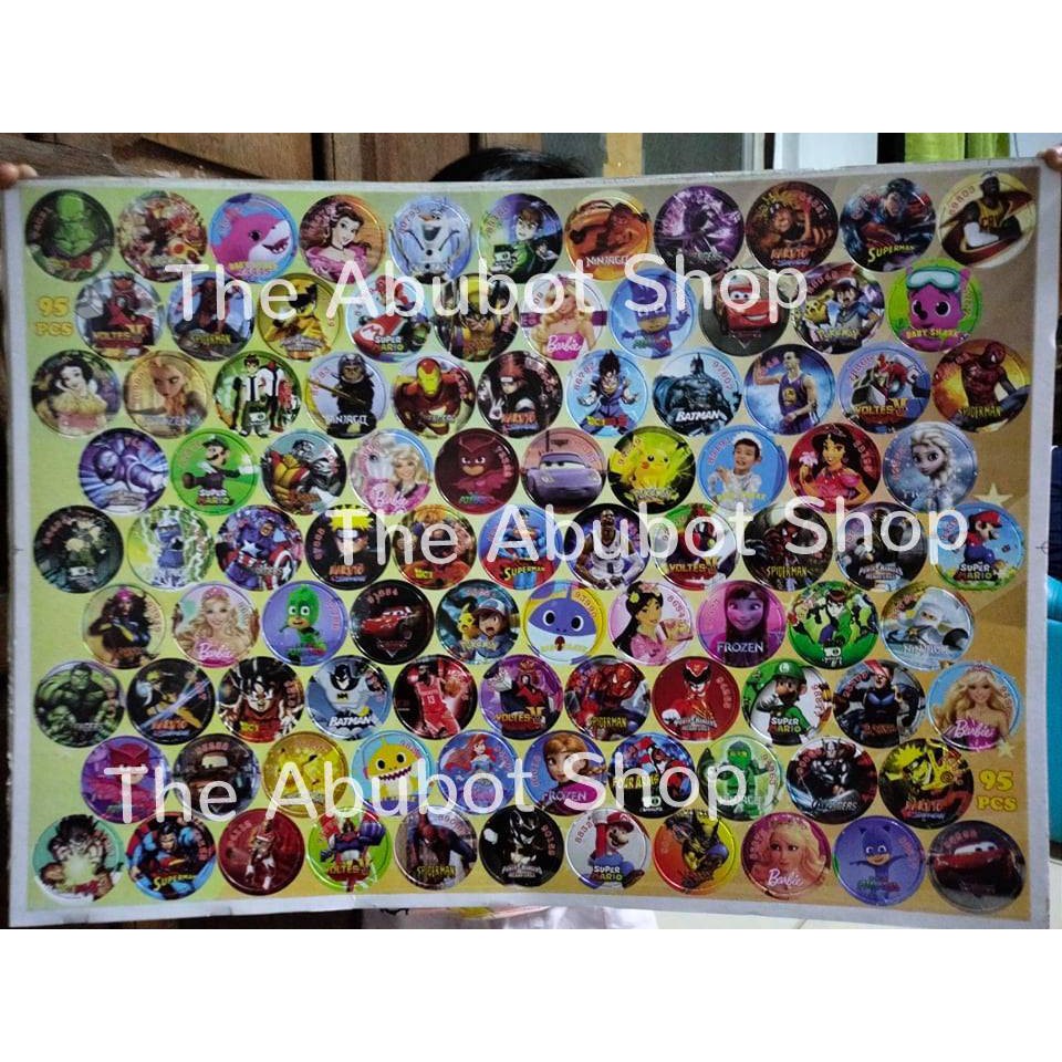 Pogs Toy Character 95 pieces pack | Shopee Philippines