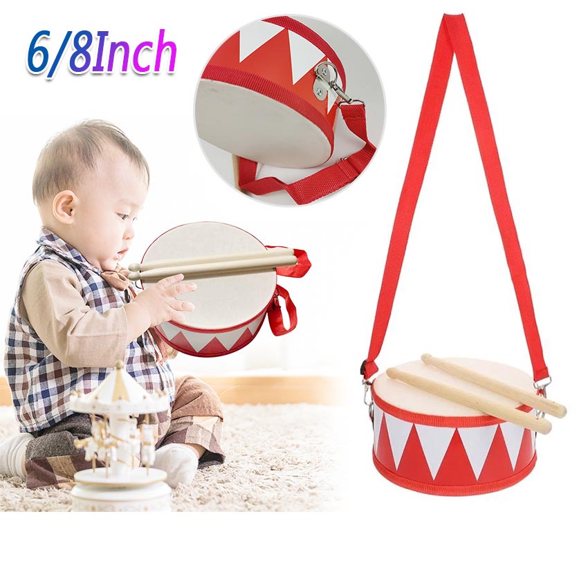 6/8inch Small Drum Musical Instrument Kit For Children Beat Practice Performance Instrument