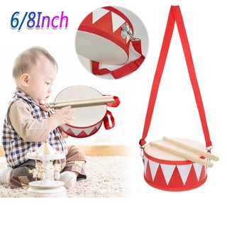 6/8inch  Small  Drum Musical Instrument Kit For Children  Beat Practice Performance  Instrument #1