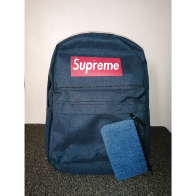 blue supreme backpack