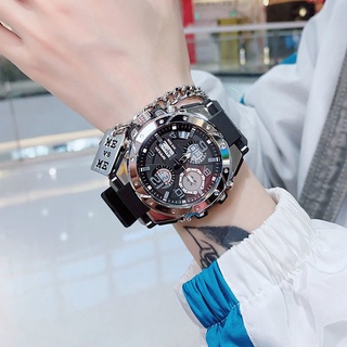 timeless watchWatch men s high-end handsome black technology high school students adult waterproof #4
