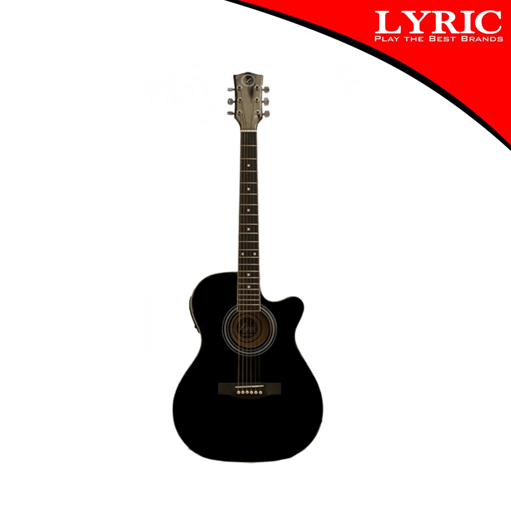 Lyric Bj40 Black Acoustic Guitar W Pick Up Shopee Philippines