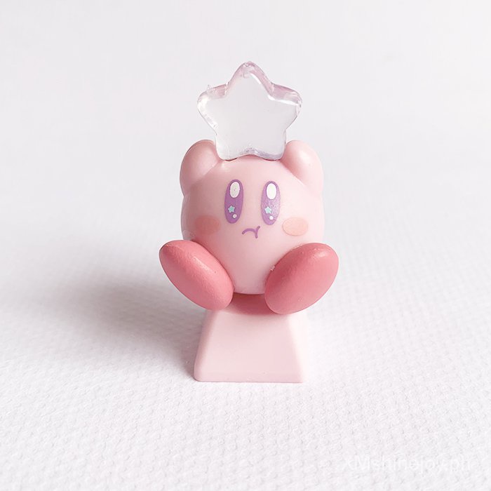 Cute Mechanical Keyboard Keycaps Kirby Pink Cartoon Cute Creature ...