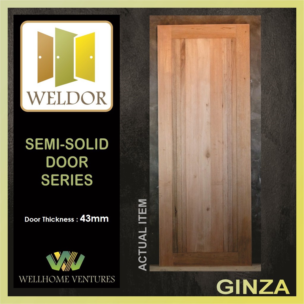 Semi Solid Door - Wood - WELDOR | Shopee Philippines