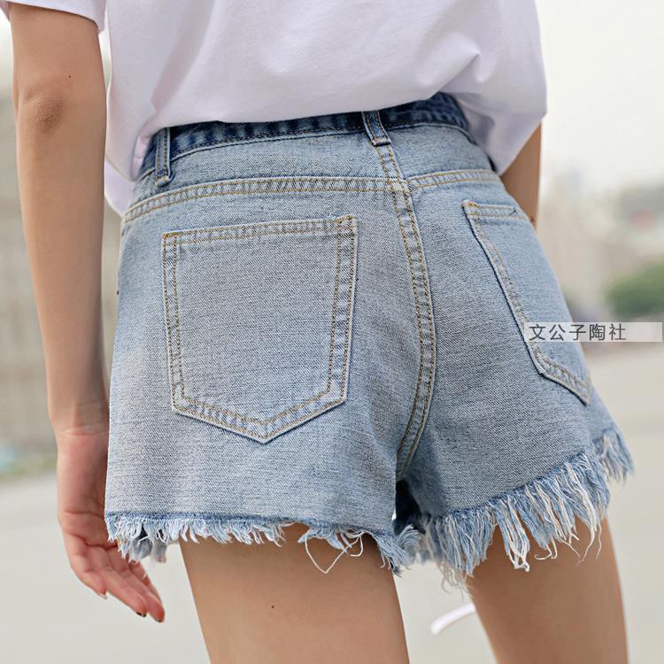 denim shorts with holes
