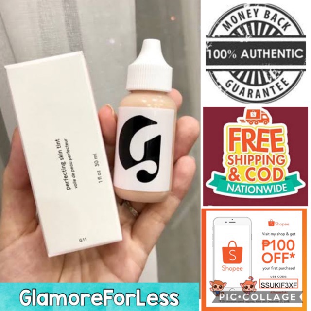 Authentic Glossier Perfecting Skin Tint Full Size 30ml New Formula In G7 G8 G9 G10 G11 5177