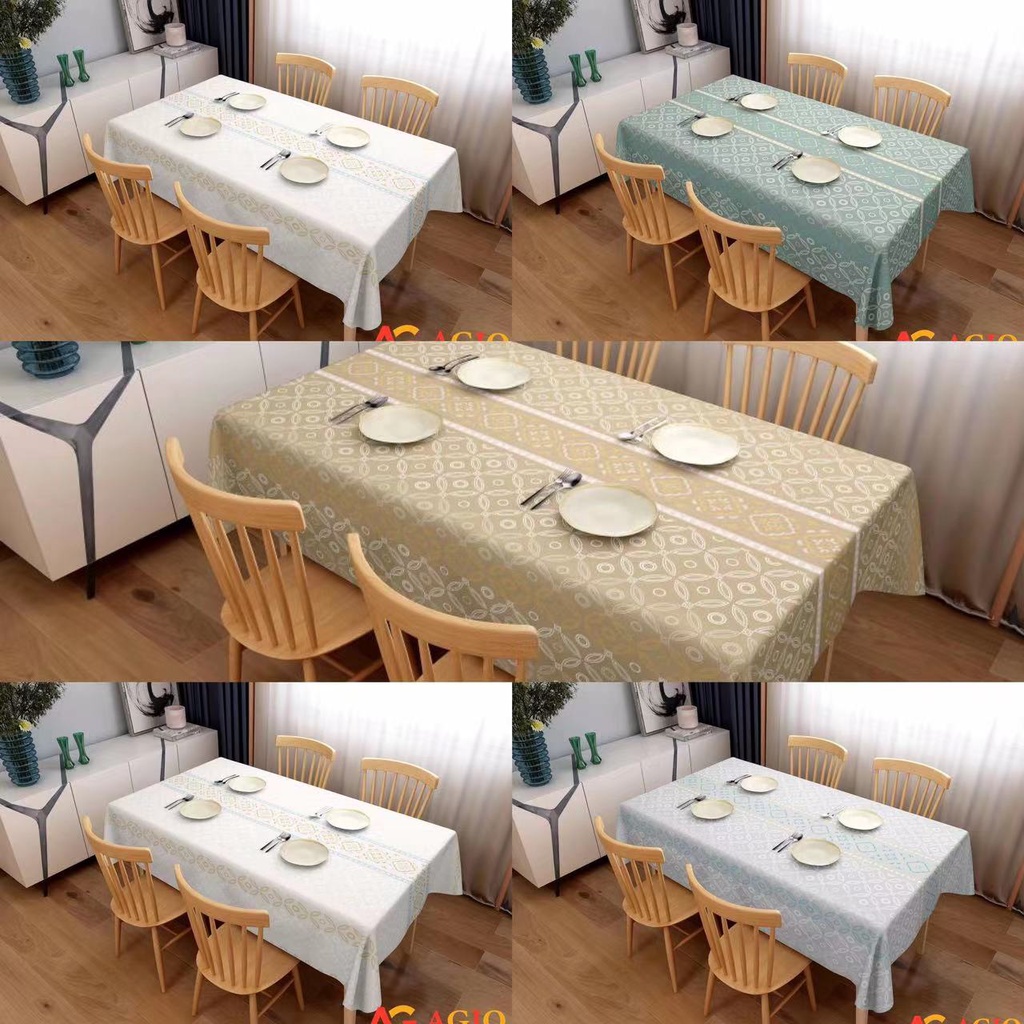 Nordic Waterproof Oilproof Table Cloth Rectangular Tablecloths Round