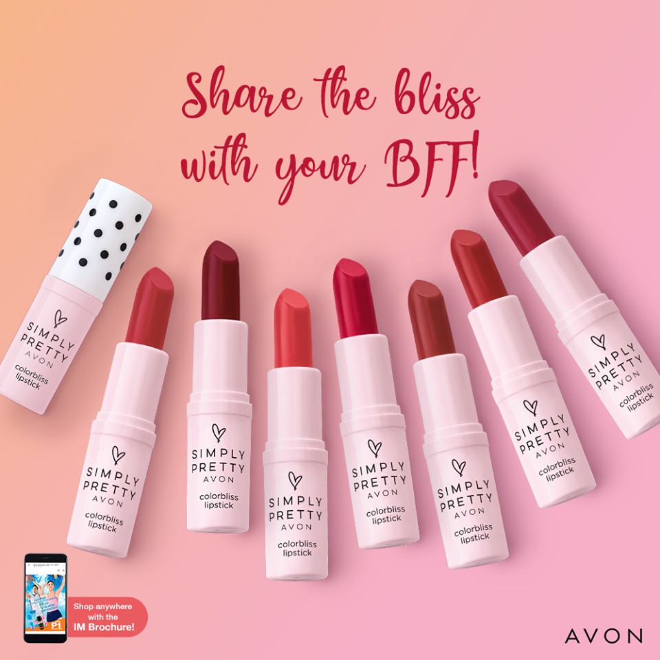 simply pretty avon lipstick