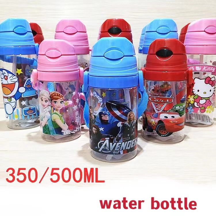 Disney Kids Water Bottles Elsa Spiderman Unicorn Cartoon Cups With 