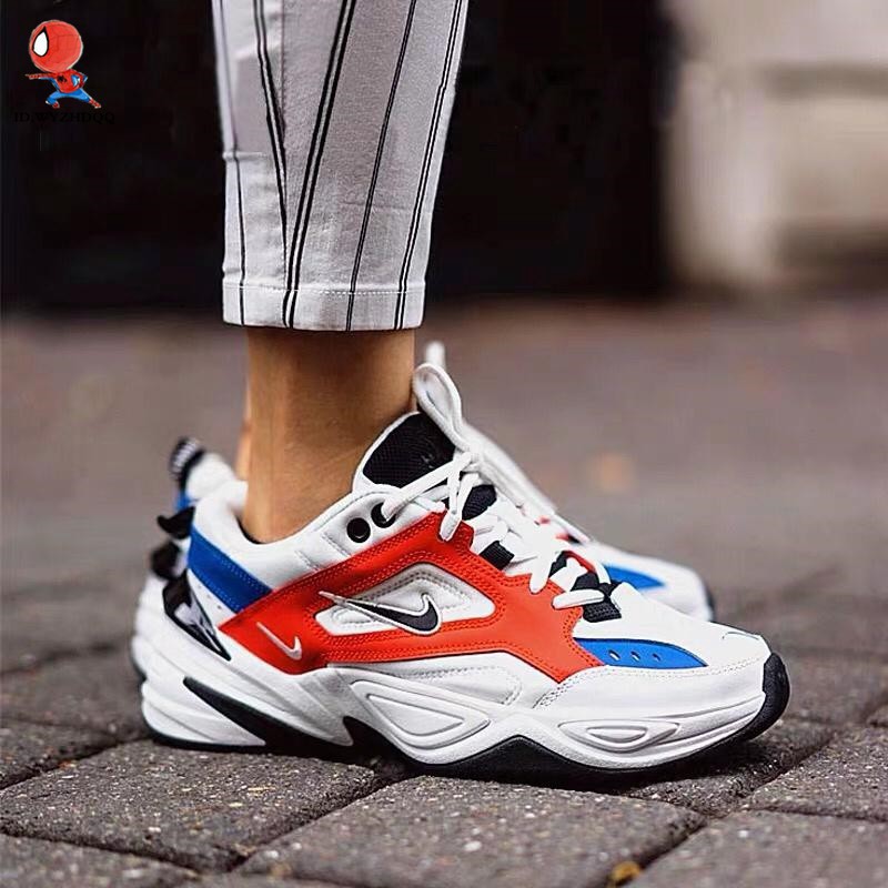 NIKE AIR MONARCH The M2K Tekno White Orange Blue Old Shoe Re | Shopee  Philippines