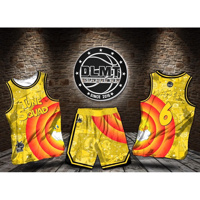 NBA TUNE SQUAD TWEETY BIRD LOONEY TUNES CODE DLMT117 FULL SUBLIMATION
