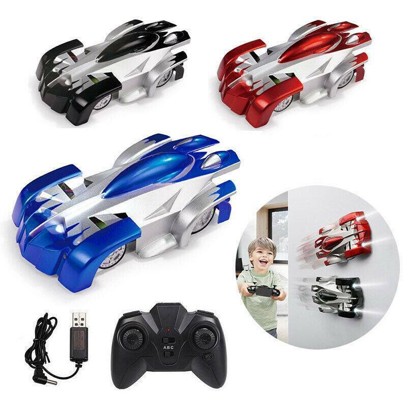 remote control car on wall and ceiling