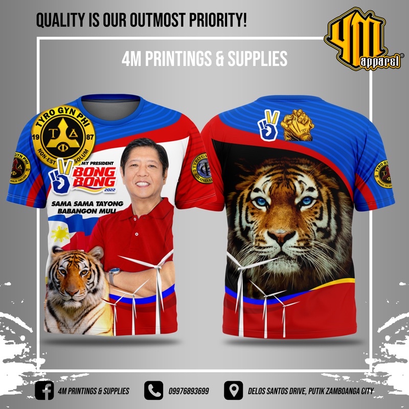 Tshirt BBM TYRO full sublimation cash on delivery | Shopee Philippines