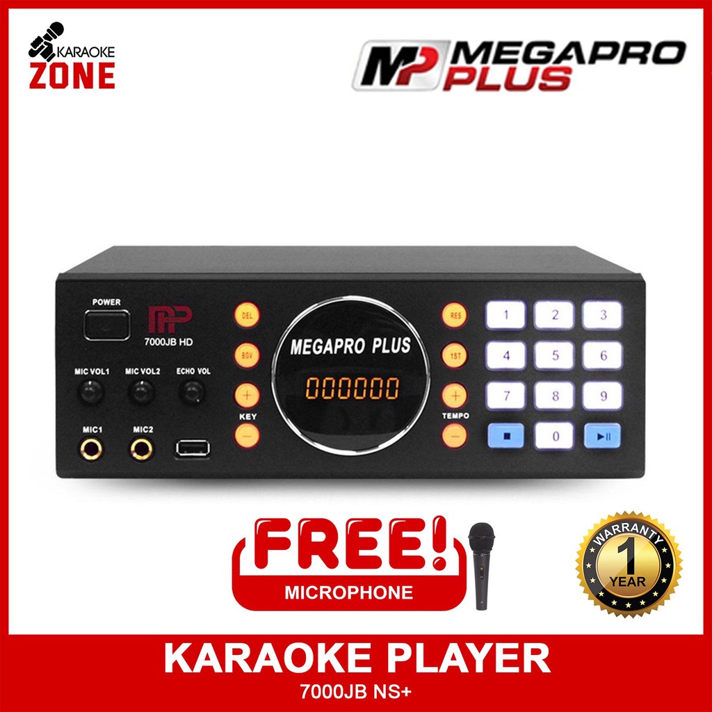 Megapro Plus Karaoke Player MP 7000 JB Plus NS 1TB HDD Up to 30,000