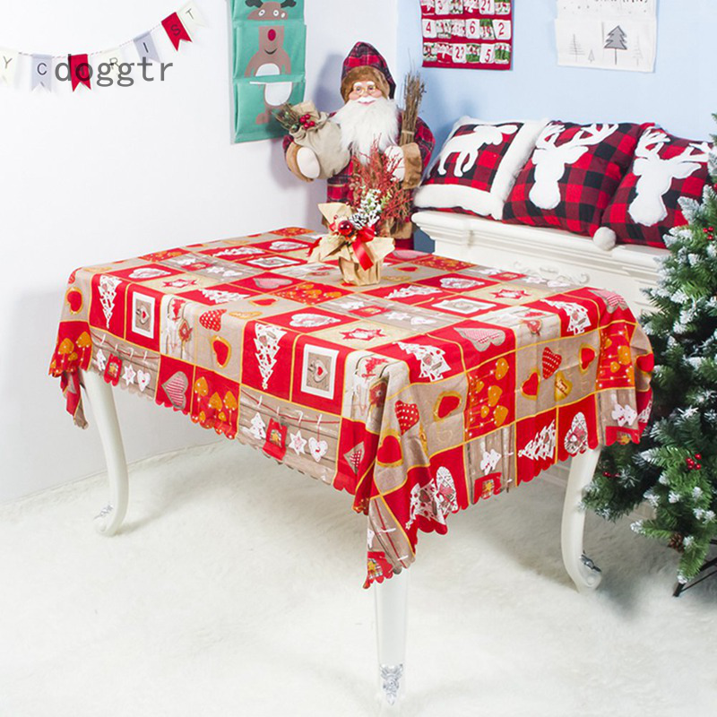 rectangular christmas tablecloth