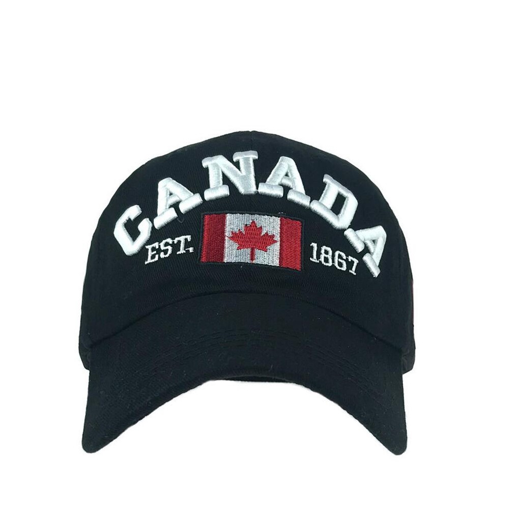 XibeiTrade Unisex Canada Flag Cotton Baseball Cap Maple Leaf Embroidered Men Women Adjustable Dad Hat 