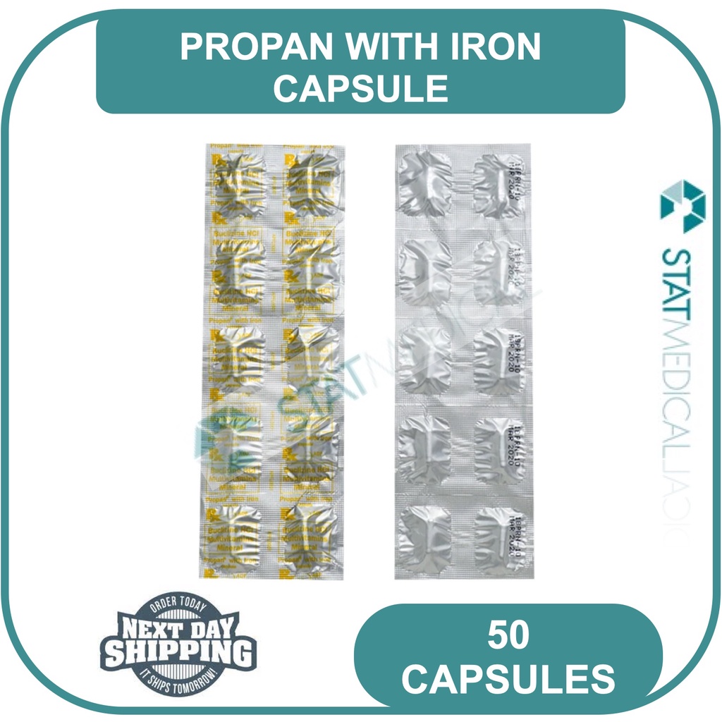Propan With Iron Multivitamins Buclizine Minerals Capsule 50 Caps