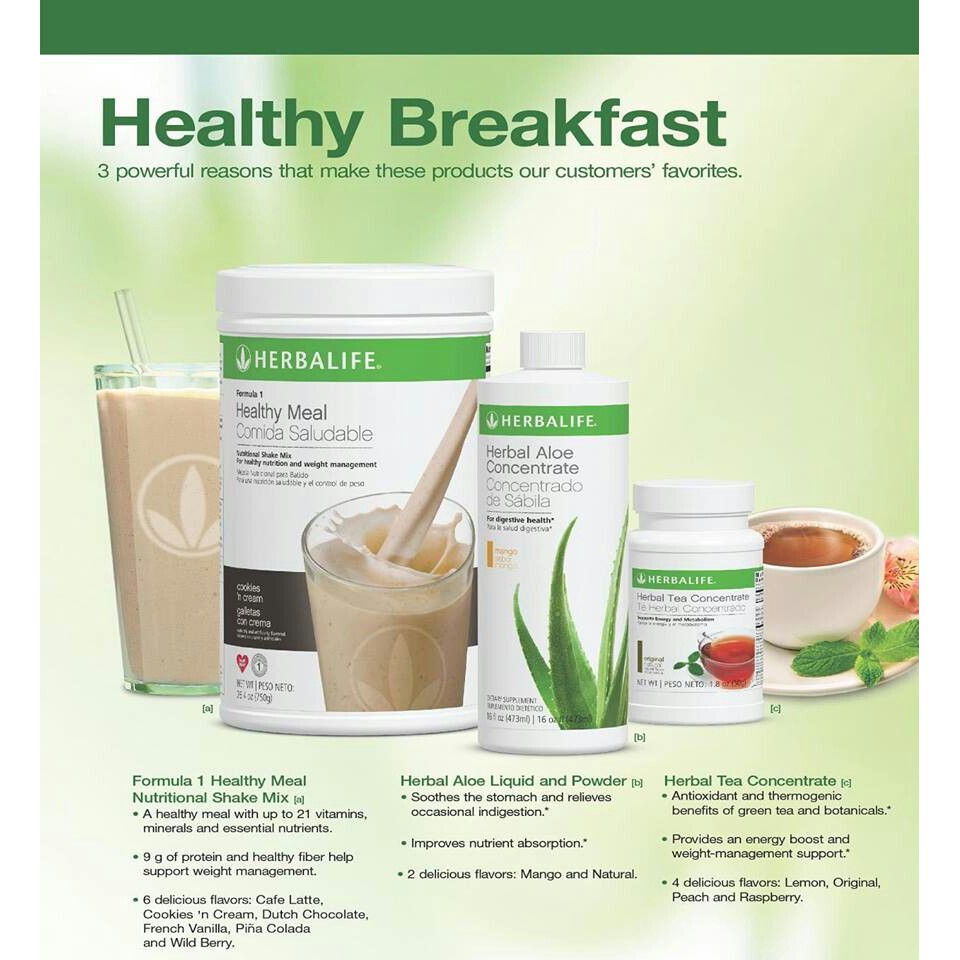 herbalife set Herbal life aloe, tea, shake Shopee Philippines