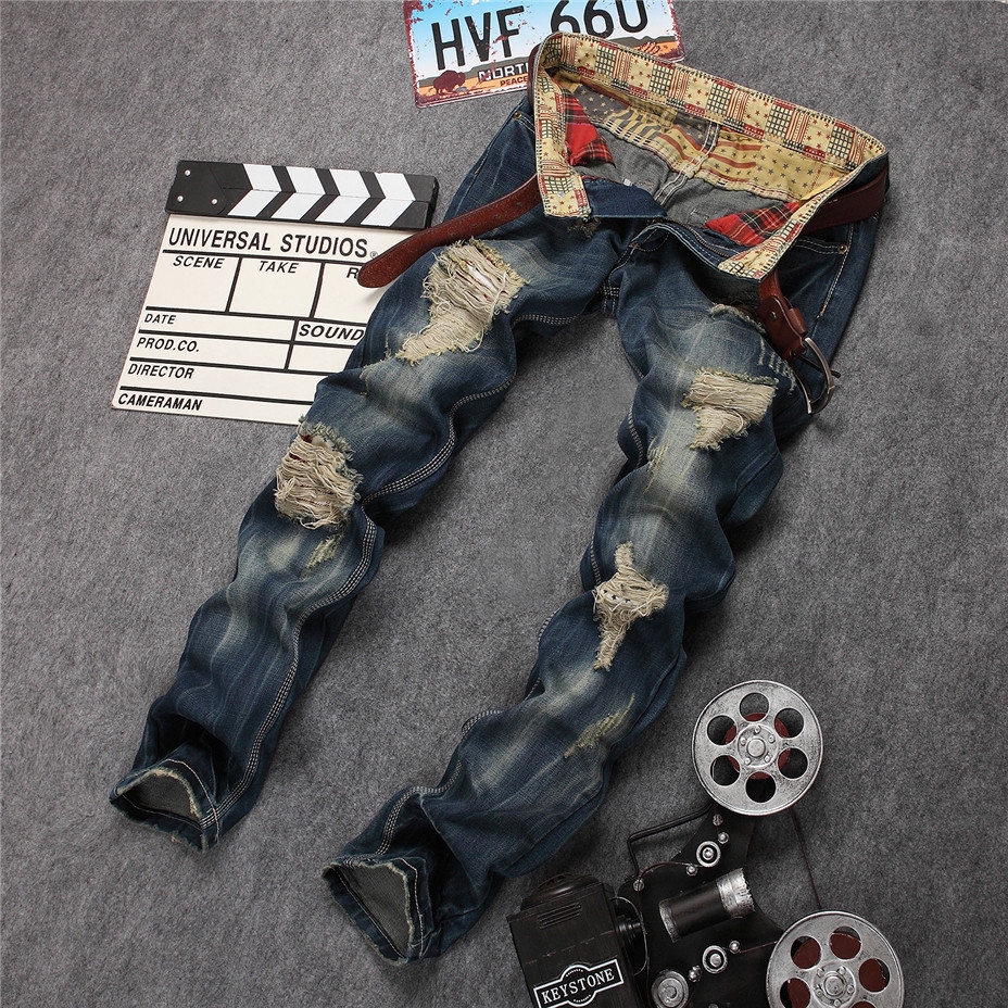 straight biker jeans