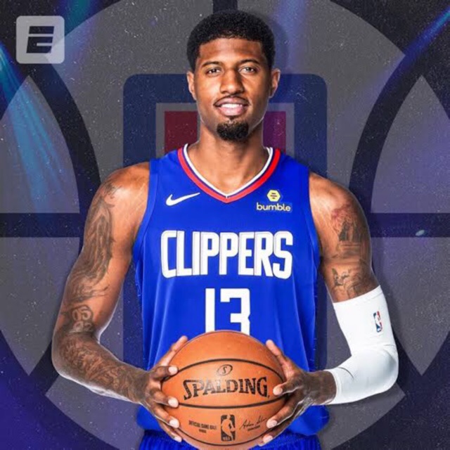 paul george in clippers jersey