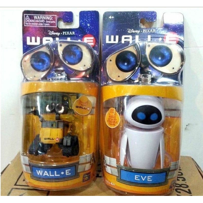 On Hand Pixar Wall E And Eee Vah Eve Set Of Mini Robot Action Figure Toy Kids Gift Shopee Philippines