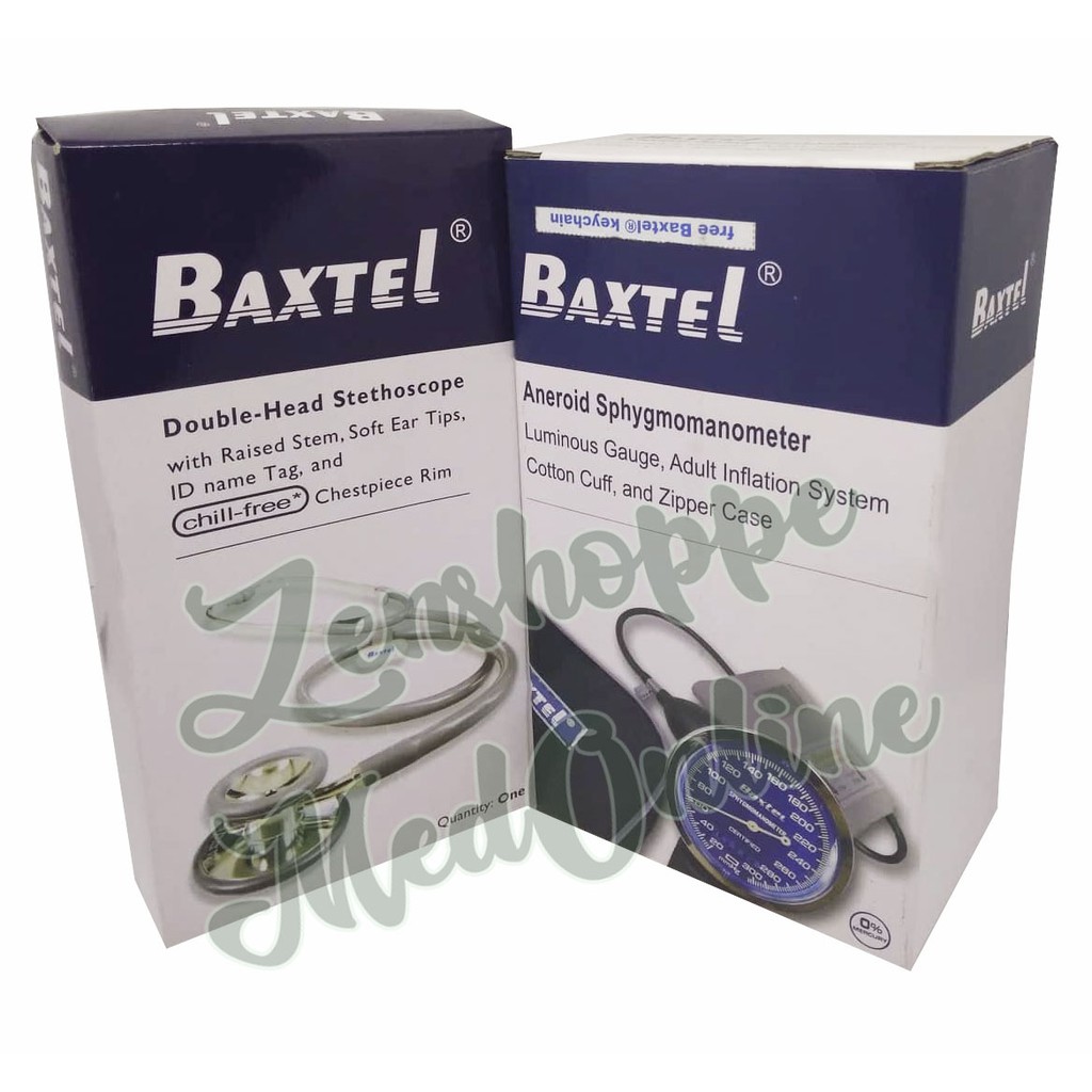 BAXTEL Sphygmomanometer with Stethoscope (BP Monitor Set) Shopee